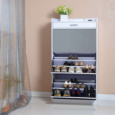 3 Door Shoe Cabinet With a Drawer