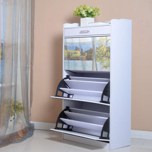 3 Door Shoe Cabinet With a Drawer