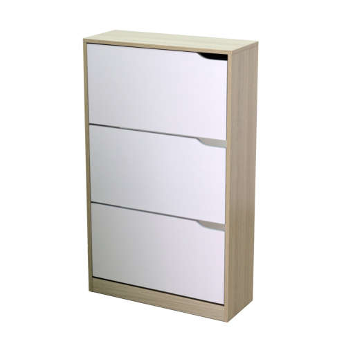 3 Door Wooden Shoe Cabinet