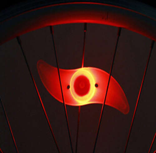 LED multicolor spoke light for bike wheels