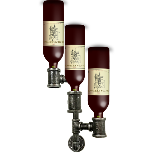 Steam Punk Wine Rack