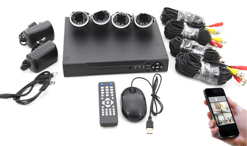 AHD 4 Chanel CCTV Security System