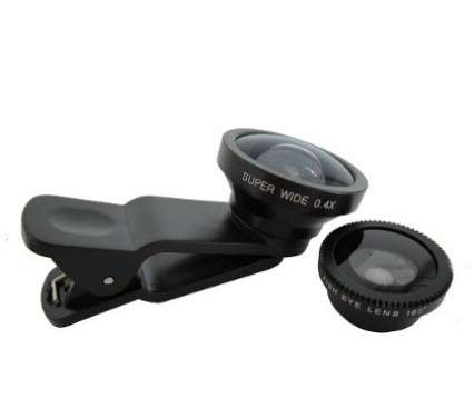 UNIVERSAL 3-IN-1 LENS CLIP FOR IPHONE AND SMARTPHONES