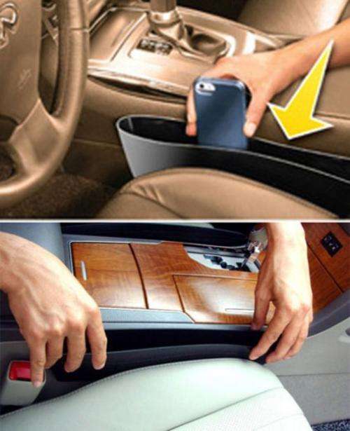 Catch caddy bag in car