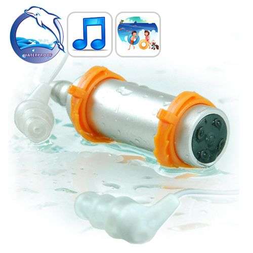 Swimming Diving Waterproof MP3 Player - 4GB, FM Radio, Waterproof Earphones,