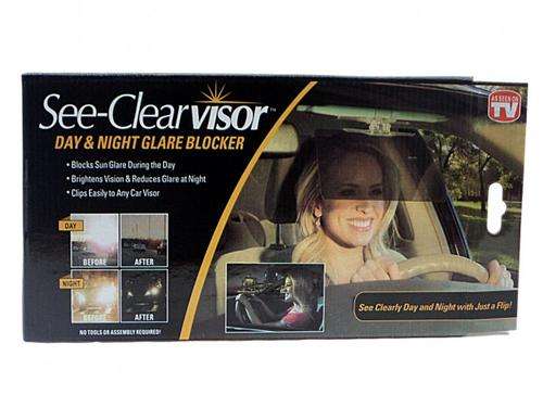 Car Accessoires SEE-CLEARVISOR: DAY & NIGHT ANTI-GLARE VISOR