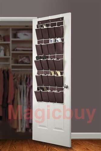 Over the door shoe organizer  Over the door shoe organizer. 16 pockets for 8 pairs of shoes. 
