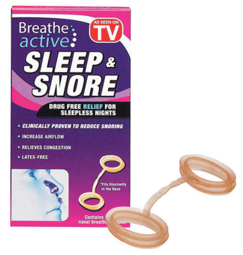 BREATHE ACTIVE ANTI-SNORING NASAL PLUGS