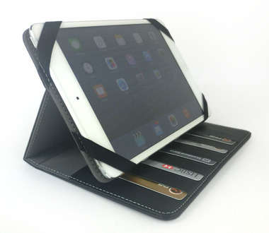 7" TABLET LEATHERETTE CASE WITH CREDIT CARD HOLDER
