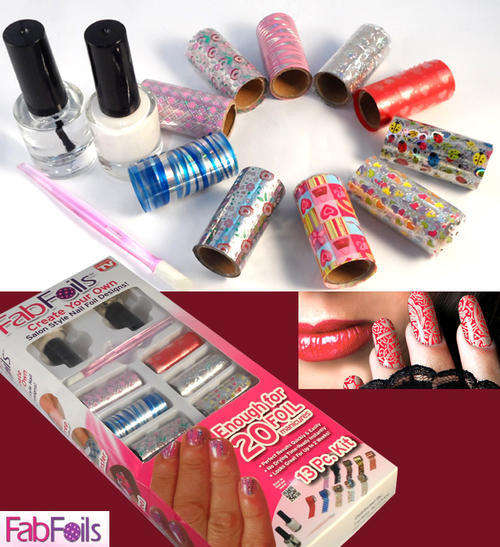 Free Shipping FabFoils Nail Design Kit