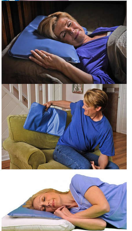 CHILLOW Cooling Pillow Pad Device Insert Comfort Sleeping Therapy SEEN ON TV