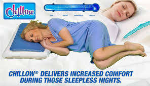 CHILLOW Cooling Pillow Pad Device Insert Comfort Sleeping Therapy SEEN ON TV
