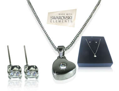 I Heart You Swarovski Set
