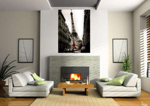 50CM X 70CM PARIS EIFFEL TOWER CANVAS PRINT