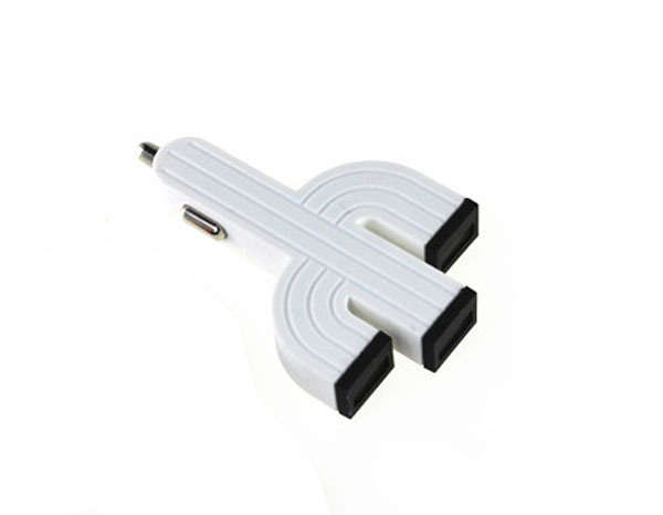 Luminous Triple Usb Car Charger