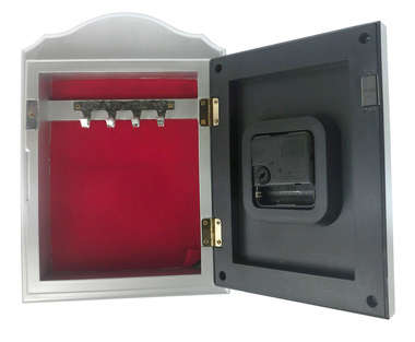 WALL CLOCK WITH SAFE / KEY HOLDER