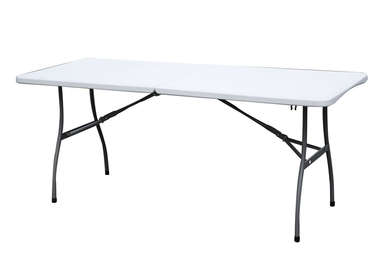 OUTDOOR/INDOOR MULTI-USE MOULDED FOLDING TABLE