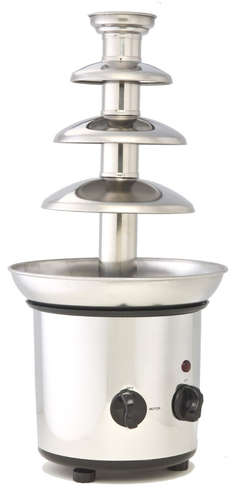 FOUR-TIER CHOCOLATE FOUNTAIN WITH HEATED BASIN