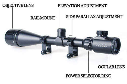 HUNTING RIFLESCOPE 6-24X50AOE