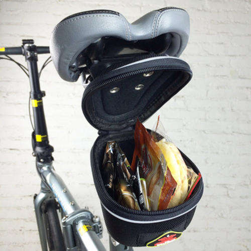 WATERPROOF BICYCLE SEAT BAG WITH REFLECTIVE STRIP