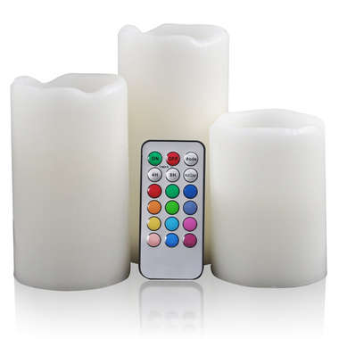 LAVENDER SCENTED LED COLOUR CHANGING CANDLES