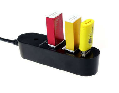 4 PORTS USB 3.0 HUB SUPER SPEED 5GBPS 480MBPS FOR LAPTOP DESKTOP PC SUPPORT 2TB