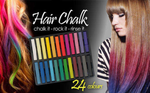 24 PIECES HAIR CHALK