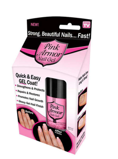 2 X PINK ARMOR NAIL GEL