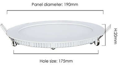 15W LED ROUND PANEL LIGHT (WHITE LIGHT)