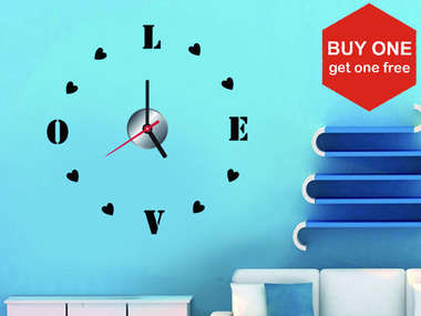 BUY ONE GET ONE FREE DIY LOVE WALL CLOCK