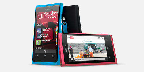 Nokia Lumia 800 Windows 7.5 cell Phones 16GB 3G GPS8MP BLUE