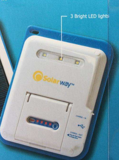 2000mah POWER BANK / SOLAR CELLULER CHARGER / LED LIGHT/