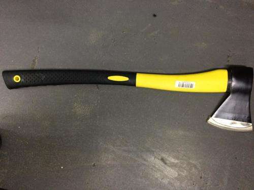 HARDENED STEEL AXE SET / NON SLIP GRIP / SOLD AS A SET OF 2