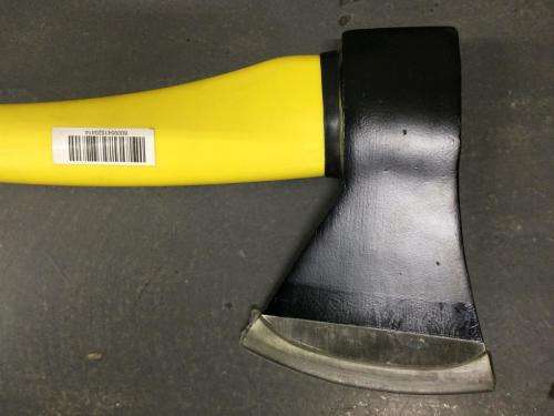 HARDENED STEEL AXE SET / NON SLIP GRIP / SOLD AS A SET OF 2