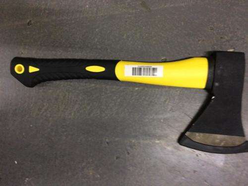 HARDENED STEEL AXE SET / NON SLIP GRIP / SOLD AS A SET OF 2