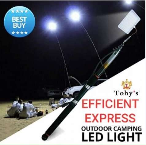 NEW 800W TELESCOPIC LED SPOT/CAMPING LIGHT /EXTEND UP TO 5 METERS / VALUE R 690.00 / WITH REMOTE !!
