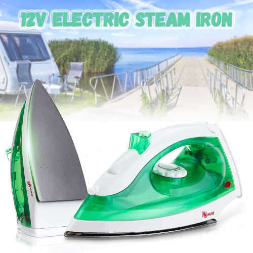 SOLAR /BATTERY POWERED 12V , 150W , 50Hz NON STICK SPAY FUNCTION IRON...