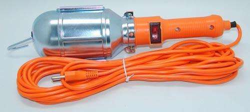 12V HAND HELD WORK LAMP WITH 5M. EXTENSION CABLE/CORD . ON -OFF SWITCH