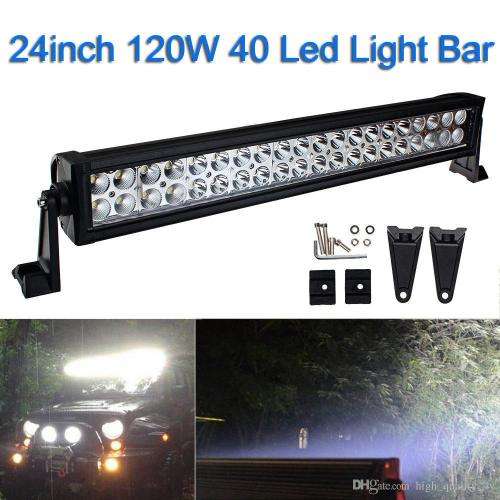 120W 4 D LED LIGHT BAR ...SIZE 540MMM....SUPER BRIGHT....ALUMINIUM BODY AND BRACKETS !!