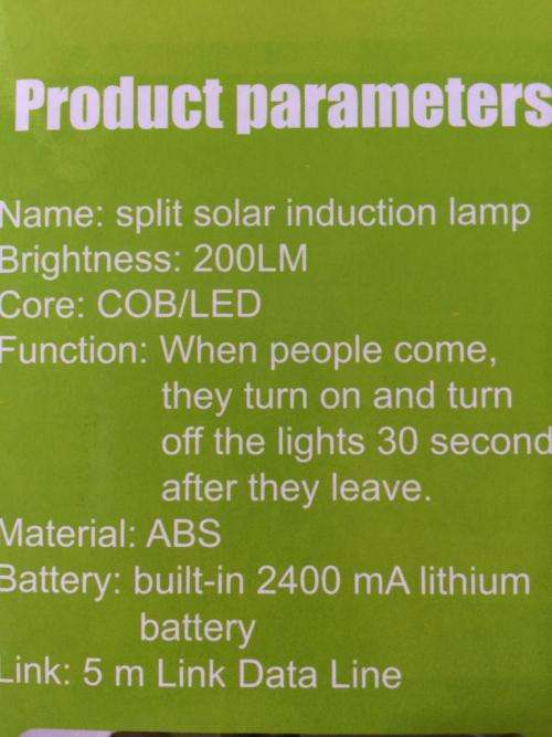 LED Multi functional SOLAR FLOOD LIGHT - PIR Motion Sensor Detection-Rain proof-Easy Installation