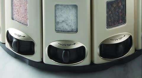 AUTO MEASURE SPICE RACK...STACKABLE...12 COMPARTMENTS
