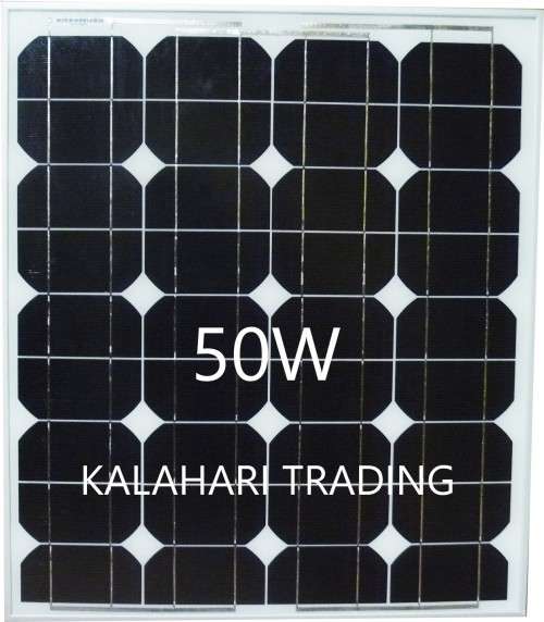 50W MONOCRYSTALLINE SOLAR PANEL....ALUMINUM FRAME...BEST PRICES / VALUE FOR MONEY