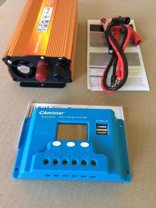 1000W INVERTER + 10A CONTROLLER + 100W SOLAR PANEL COMBO / SAVE ON SHIPPING COST !!