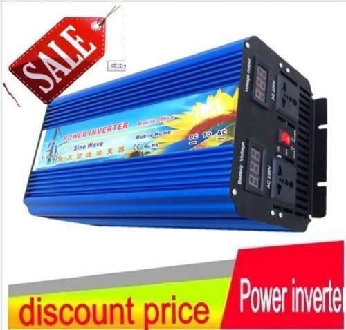 PURE SINEWAVE 5000W RATED/10 000W SURGE POWER..15A UPS INVERTER..12V DC TO AC 220V