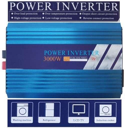 3kva/3000va PURE SINEWAVE POWER INVERTER 24v DC to AC 220v-XL 400 SOLAR  KIT-SOLAR HOME SYSTEM