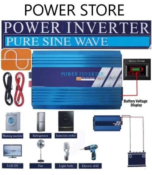 5000W POWER INVERTER-PURE SINEWAVE-10000W SURGE POWER-DC12V TO AC 220V-EXCELLENT QUALITY-LTD OFFER!