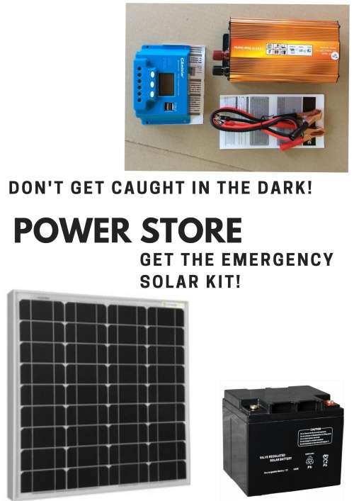 1000W INVERTER + 10A CONTROLLER + 50W SOLAR PANEL + 38AH SOLAR BATTERY