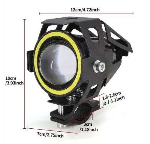 MOTORCYCLE LED SPOT LIGHT 3000 LUMEN WITH DIM & BRIGHT FUNCTION