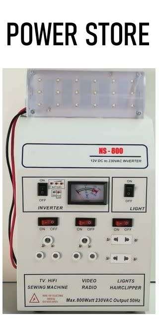 GOLDSTAR NS-800W - DC 12V TO AC 220V INVERTER WITH RECHARGE FUNCTION - BUILTIN 40 LED SUPER BRIGHT