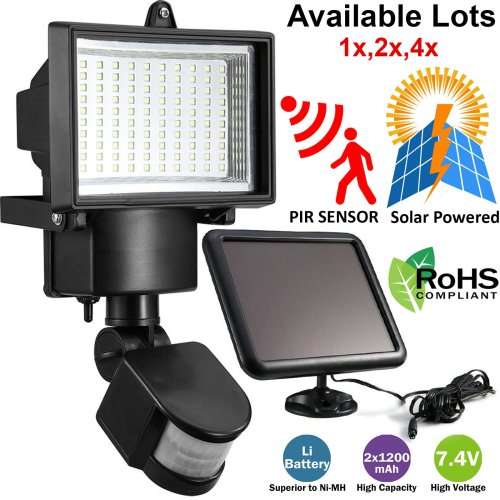 SUPER HQ 60 LED SOLAR SECURITY LIGHT WITH MOTION SENSOR...VALUE FOR MONEY